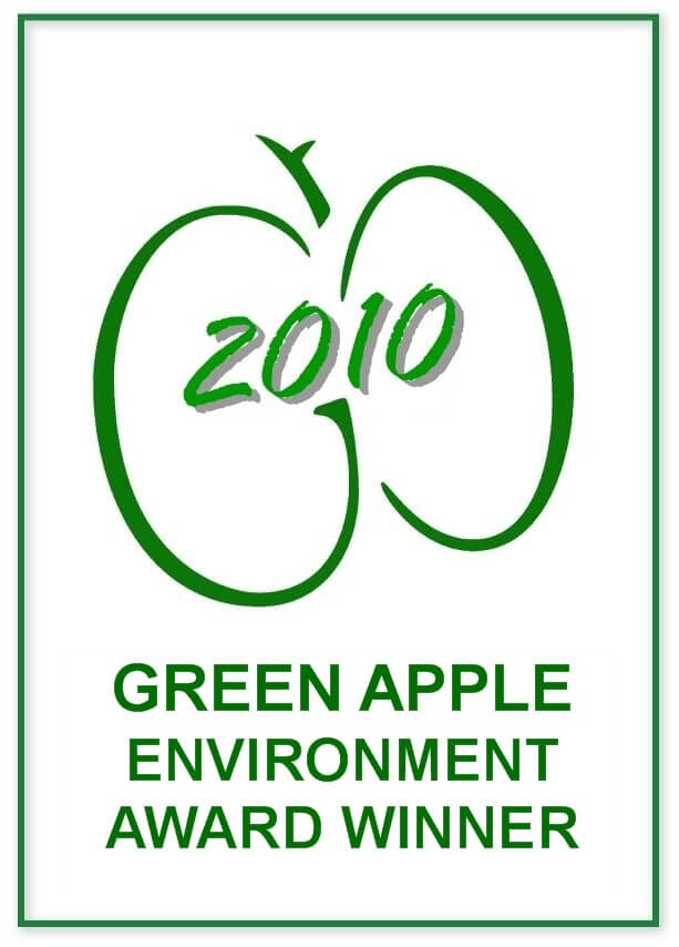 Winner of the GOLD Green Apple Award 2010